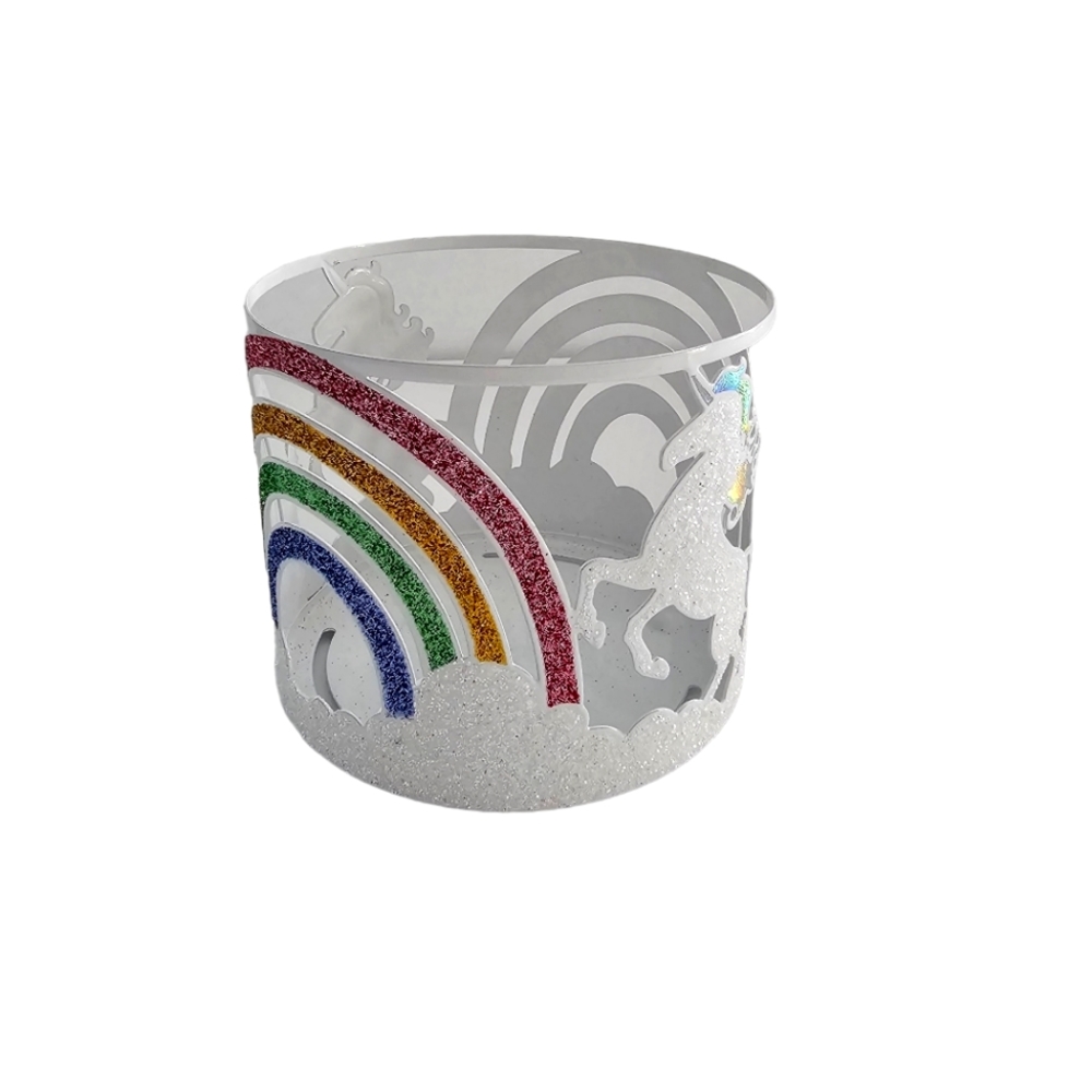 Unicorn and Rainbow bath and body works candle holder